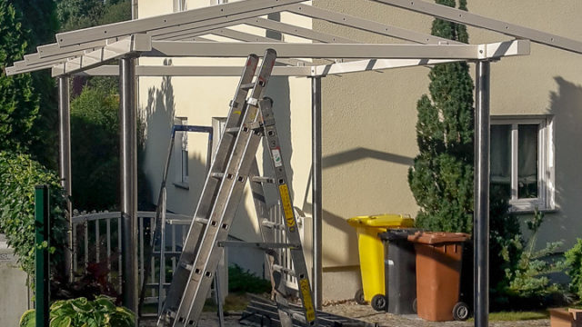 Carport Pulverbeschichtet